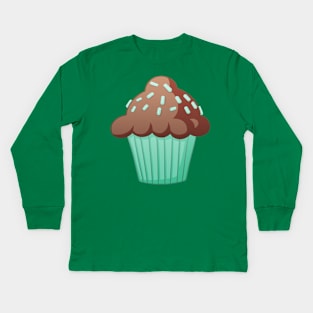 Chocolate Mint Kids Long Sleeve T-Shirt